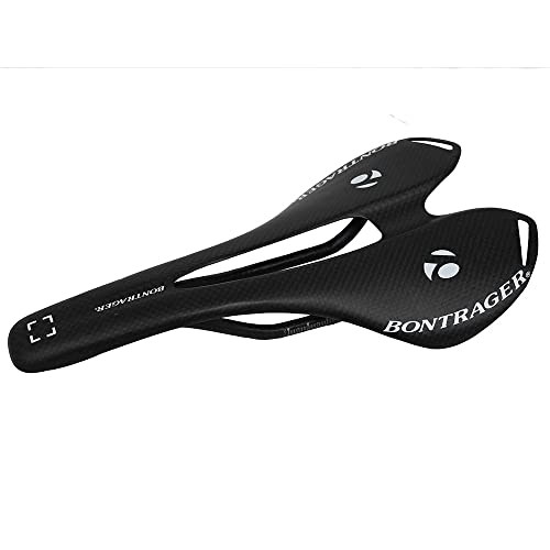 Mountain Bike Seat : FIQARO Mountain Bike Seat, Bike Seat Carbon Mountain Bike Mtb Saddle For Road Bicycle Accessories 3k Bicycle Parts 275 * 143mm (Color : Matte have logo)