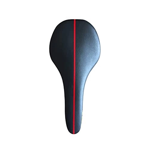 Mountain Bike Seat : Fixed gear Mountain MTB BMX ROAD Cycling bike Bicycle saddle soft cushion brown parts Accessories Bicycle seat (Color : Black Red Line)