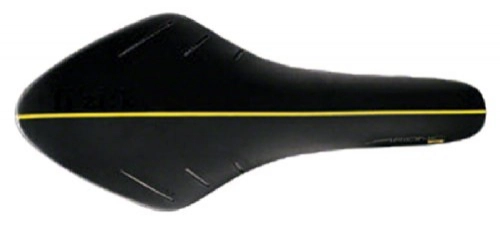 Mountain Bike Seat : Fizik Arione 00 Saddle with 7x9 Braided Rails, Black / Yellow