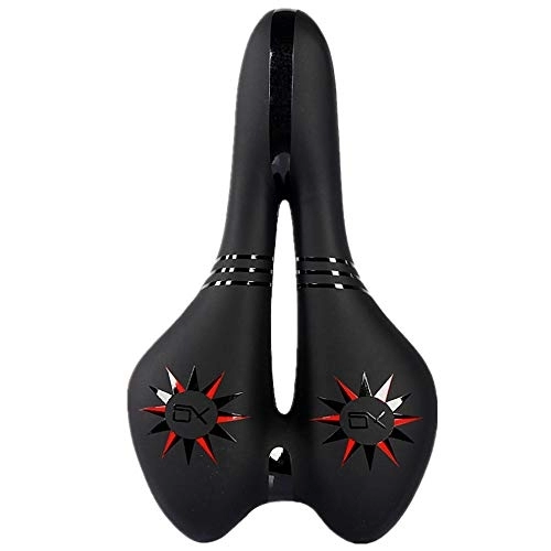 Mountain Bike Seat : Foir Bike Saddle Mountain Bike Seat Breathable Comfortable Bicycle Seat with Central Relief Zone and Ergonomics Design Relax Your Body Road Bike and Mountain Bike (SX Red)