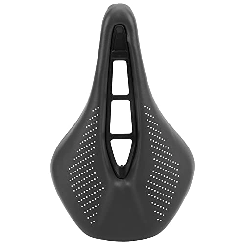 Mountain Bike Seat : FOLOSAFENAR Bike Cover Waterproof, Comfortable and Breathable Wide Tail Wing Design Bike Saddle Cushion Ergonomic Design for Mountain Bike(Black and white dots)