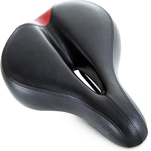 Mountain Bike Seat : FUJGYLGL Comfortable Bike Seat for Women- Padded Bicycle Saddle with Soft Cushion - Replacement Bike Saddle Improves Riding Comfort on Your Exercise Bike