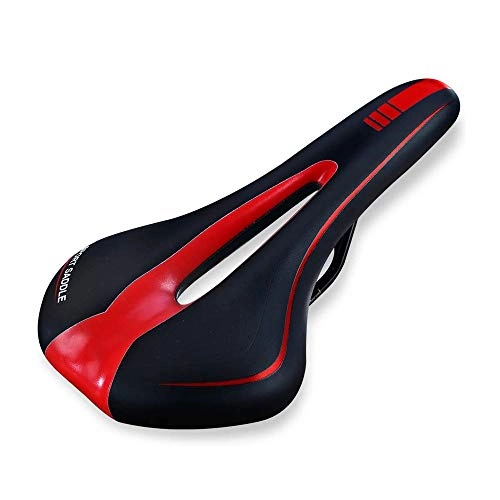 Mountain Bike Seat : FUJGYLGL Padded Bicycle Saddle with Soft Cushion，Most Comfortable Bike Seat - Improves Comfort for Mountain Bike, Hybrid and Stationary Exercise Bike