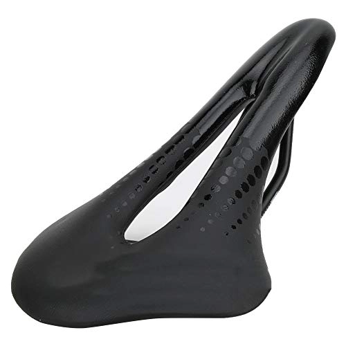 Mountain Bike Seat : Fybida Shock Reduction Cushion Pad Seat Equipment Outdoor Road Mountain Bike Bicycle Soft Hollow Cycling Saddle exquisite workmanship for Home Entertainment(black)