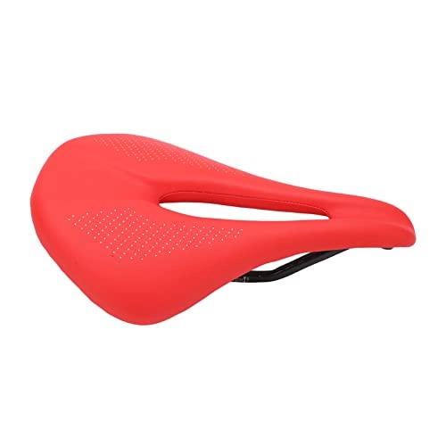 Mountain Bike Seat : Gaeirt Bicycle Saddle, Double Track Seatposts bike Cushion Soft Foam Padding 155mm / 6.1in Saddle Width Ultra Wide Shape for Mountain Bikes and Road Bikes(red)