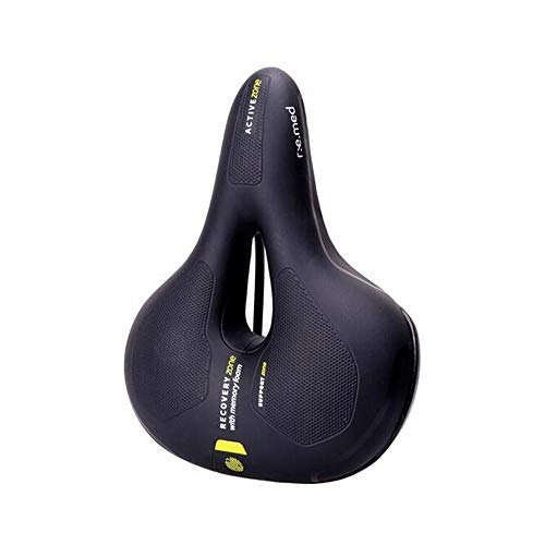 Mountain Bike Seat : Gaoxingbianlidian001 Bicycle Seat Cushion, Mountain Bike Seat Cushion, Bicycle Thickening Comfortable Cushion, Bicycle Accessories Riding Equipment, thick soft rubber (Size : 25 * 20.5cm)
