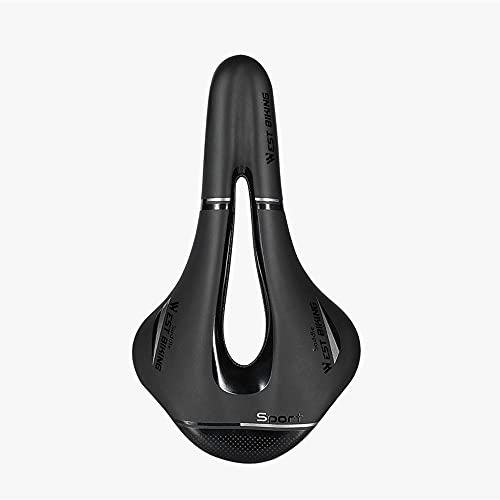Mountain Bike Seat : Garys Adventure Bicycle Saddle MTB Mountain Road Racing Bike Seat Soft PU Leather Hollow Breathable Cushion Cycling Part Accessories