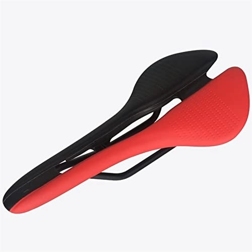 Mountain Bike Seat : GAWDI Bicycle Saddle Road Bike Saddle Mountain Cycling Seat Women Men For Racing Cushion Outdoor Sports Riding Accessories bicycle saddle (Color : Black red)
