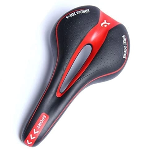 Mountain Bike Seat : GAWDI Mountain Bike 3D GEL Saddle Road Bike Comfortable Shock Proof Cushion Bicycle Seat Thicken Hollow Breathable Seat Bicycle Parts bicycle saddle (Color : A)