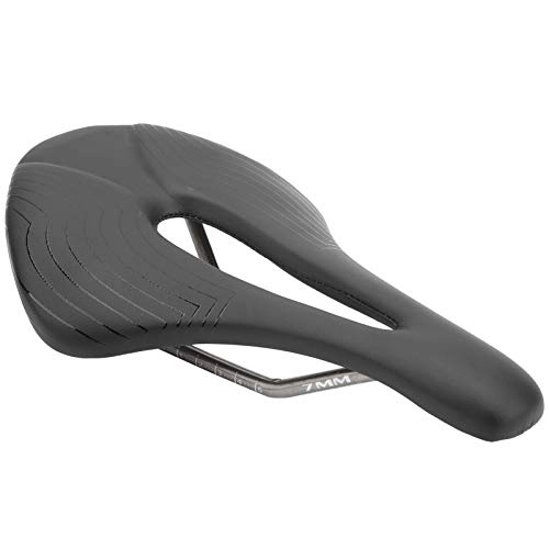 Mountain Bike Seat : Gedourain Microfiber Leather Bike Saddle, Breathable Mountain Bike Cushion with Central Relief Zone and Ergonomics Design for Most Bicycle Men and Women