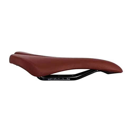 Mountain Bike Seat : Gfecc Bicycle Leather Saddle MTB Road Bike Front Seat Non-slip Comfortable Breathable Riding Saddle Mountain Cycling Parts