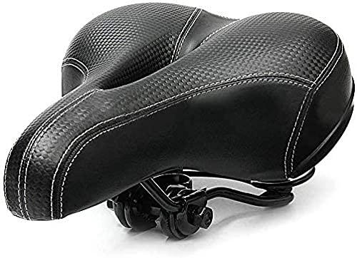 Mountain Bike Seat : Gfghhuxj Comfortable Double-spring Bike Saddle Designed with Breathable and Soft Memory Foam