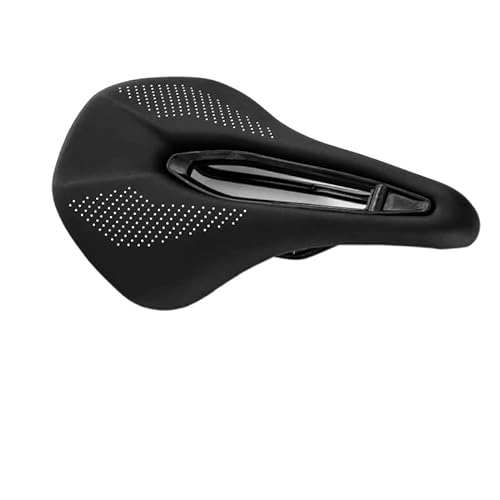 Mountain Bike Seat : GFMODE Bicycle Seat Saddle Mtb Road Bike steel Saddles Mountain Bike Racing Saddle Pu Breathable Soft Comfortable Seat Cushio (Color : 155MM)