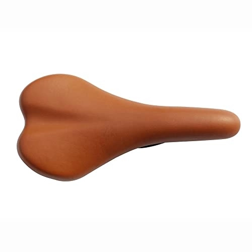 Mountain Bike Seat : GFMODE Three Colors Mountain Bike Comfortable Seat Racing Bicycle Saddle Pedestal Cycle Cycling Accessories (Color : BROWN)