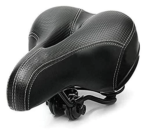 Mountain Bike Seat : ghjk Bicycle Seat, Bicycle Back Seat MTB Leather Soft Cushion Rear Rack Seat Bicycle Saddle Wide Bike Seat Cushion Mountain Road Cycling Accessories