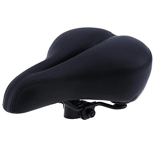 Mountain Bike Seat : GLOVEY Bike Seat Cushion Large, Super Soft High Resilience Cycling Bike Saddle Bicycle Seat With Reflective Belt For Mountain Bicycle