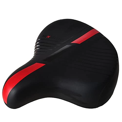 Mountain Bike Seat : GLYIG Mountain Bike Seat Made Of Comfortable Memory Foam Saddle With Innovative Ergonomic, Bicycle Seat, Bicycle Saddle For Men And Women Comfort – Universal Bike Seat Replacement (Color : Red)