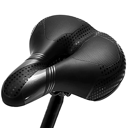 Mountain Bike Seat : GLYIG Oversized Comfort Bike Seat - Most Comfortable Extra Wide Soft Foam Padded Exercise Bicycle Saddle, Bicycle Saddle With Soft Cushion Improves Comfort For Mountain Bike, Road Bicycle