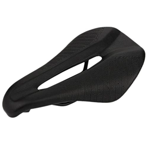 Mountain Bike Seat : GO-AHEAD Bike Seat, Breathable Road Mountain Bike Comfortable Bicycle Seat Wide Seat Riding Seat Saddle Car Accessories Mtb Accessories (Color : Black)