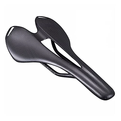 Mountain Bike Seat : GO-AHEAD Bike Seat, Full Carbon Fiber Bicycle Saddle Mountain Bike Carbon Saddle Matte / smooth Bicycle Seat 270x143mm Mtb Accessories (Color : Matte)