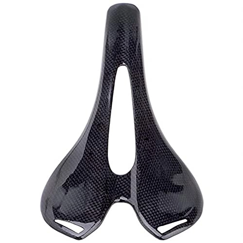 Mountain Bike Seat : GO-AHEAD Bike Seat, Men's Road Bike Carbon Fiber Front Seat Cushion Bicycle Saddle For Bicycle Saddle Parts Mtb Accessories (Color : Glossy)