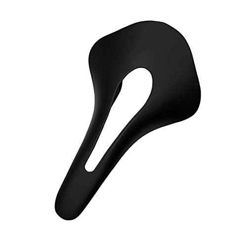 Mountain Bike Seat : GO-AHEAD Bike Seat, Ultra-light Full Carbon Fiber Bicycle Saddle, Hollow Bicycle Saddle For MTB Road Bikes Mtb Accessories (Color : Black)