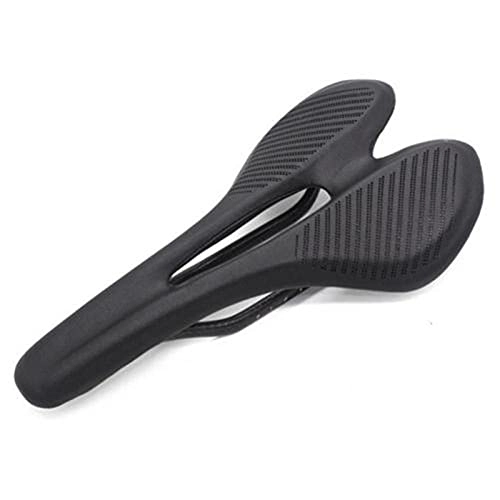Mountain Bike Seat : GO-AHEAD Bike Seat, Ultralight Bicycle Seat Comfort Soft Seat Cushion Road Hollow Bicycle Seat Cushion Mtb Accessories (Color : Black)