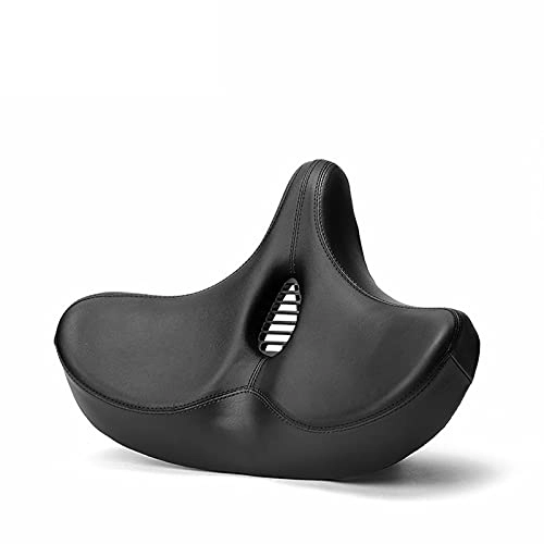Mountain Bike Seat : GOLDEN MANGO Bicycle saddle, thickened and widened mountain bike saddle, soft and comfortable hollow bicycle saddle, non-slip, waterproof, breathable and comfortable