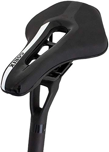 Mountain Bike Seat : GORIX Bike Saddle Seat Short Nose Racing Model Comfortable Cushion with Rail Mountain Road Bicycle for Men and Women(Global Edition) (GX-1009)