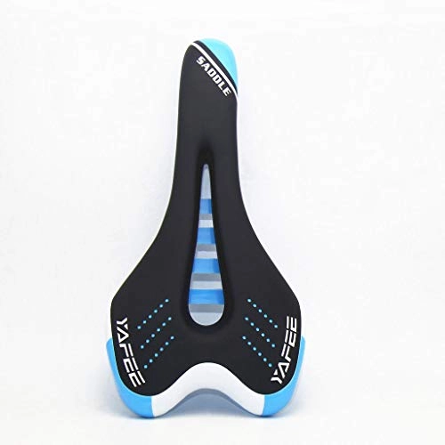 Mountain Bike Seat : GR&ST Bicycle Saddle Hollow Breathable Soft Bicycle Seat New Cooling Duct Soft and Comfortable High Resilience Polyurethane Seat Mountain Bike Seat Cushion Blue SuitaBle for Most Bicycles