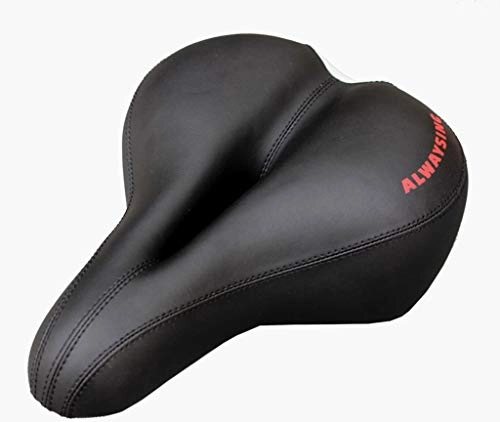 Mountain Bike Seat : GR&ST Bicycle saddle Road bike seat with ergonomic curve hollow design Double spring shock absorption soft and comfortable silicone type large cushion