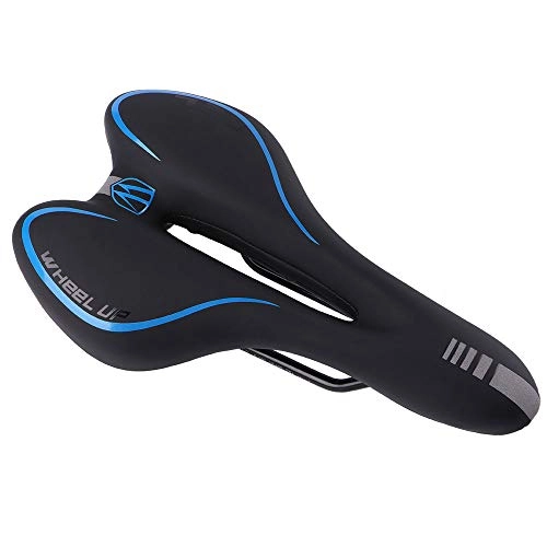 Mountain Bike Seat : GR&ST Bicycle Saddle with Shock Absorber Design and Ergonomics, Breathable and Comfortable Cushioned Bicycle Seat (With Polyurethane, Material) Blue