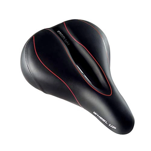 Mountain Bike Seat : GR&ST Saddle Bicycle Mountain Seat Cushion Breathable Soft and Comfortable Cushion for Pressure Relief, Integrated Ergonomics and Unique Taillight Design Cushion