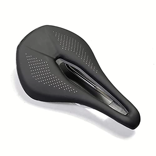 Mountain Bike Seat : GSYNXYYA Bike Seat - Comfortable Breathable Riding Bicycle Parts, Black Gel Soft Leather Bicycle Saddle, for MTB / Road / Exercise Bike(Unisex)