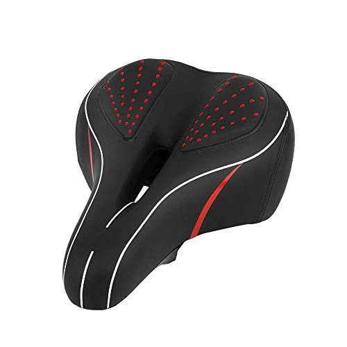 Mountain Bike Seat : GU YONG TAO Bicycle Seat Cushion, Mountain Bike Seat Cushion, With Taillight - Soft And Comfortable-Hollow Breathable-Wear-Resistant And Durable Suitable For Bicycles, Mountain Bikes, Etc