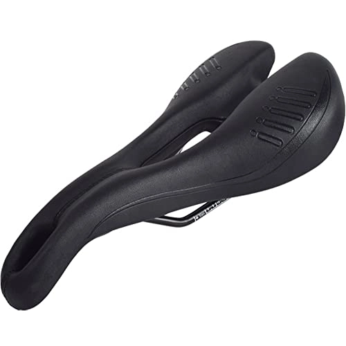 Mountain Bike Seat : GudGmtoy Bike Seat, Hollow Padded Comfortable Leather Bicycle Saddle Road Mountain Bike for Racing Bike, Waterproof, Soft, Breathable, for Men&Women, Width 144mm, Ordinary Type