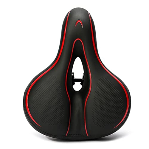 Mountain Bike Seat : Hainice Exercise Bicycle Saddle Wide Soft Foam Padded Soft Cushion Breathable Absorbing Foam Paded Leather Saddle for MTB Road Mountain Bike Cycling Style1