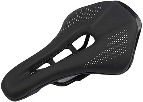 Mountain Bike Seat : Hammer Comfortable Bike Seat-Waterproof Bicycle Saddle with Central Relief Zone and Ergonomics Design for Mountain Bikes, Road Bikes, Men and Women (Color : Black)