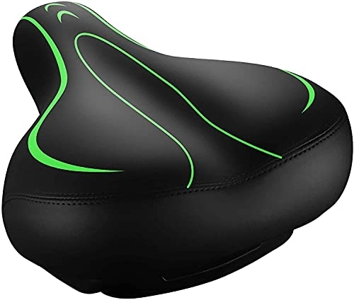 Mountain Bike Seat : HBOY Bicycle Seat, Most Comfortable Bike Seat Memory Foam Waterproof Saddle Best Stock Bicycle Seat Replacement for Mountain Road, black green