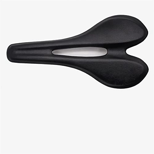 Mountain Bike Seat : HBYXGS Mountain Bike Saddle Bicycle Seat PU Leather Road Bike Seat Cushion Men's Breathable Bicycle Parts (Color : Full carbon 1)