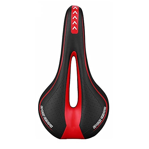 Mountain Bike Seat : HDONG Bicycle Saddle Men'S Soft And Comfortable Mtb Bicycle Seat Riding Parts-Red