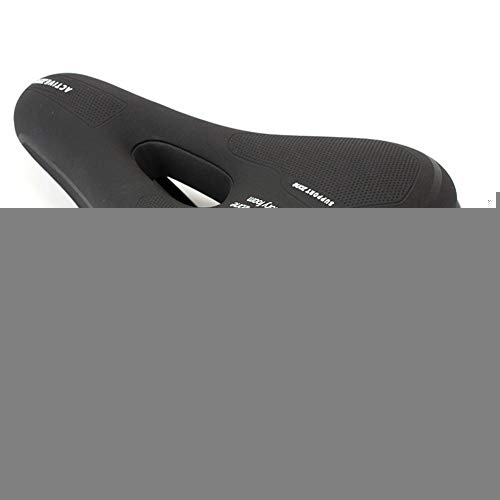 Mountain Bike Seat : HEIRAO Soft Bicycle Seat Saddle, Silicone Sponge, Waterproof, Breathable, Safety, Fit Most Mountain Road City Bikes (Black)