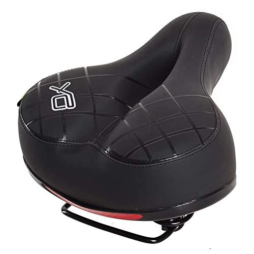 Mountain Bike Seat : HEREB Wide Soft Bike Seat Cushion Shockproof design Big Bum Extra Comfort Bike Saddle Fits MTB Mountain Bike