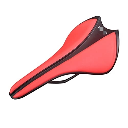 Mountain Bike Seat : HFQNDZ TJY Bicycle Saddle 7x7mm Round Rails Mountain Bike Saddle EVA Bicycle Seat MTB Saddle Seat Fit For Bicycle Accessoriess (Color : TS70 red)