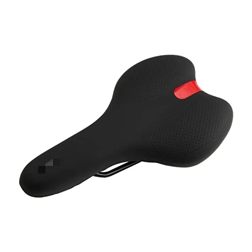 Mountain Bike Seat : HFQNDZ TJY MTB Bicycle Saddle Cycling Spare Parts Mountain Road Bike Seat Cushion Fit For Outdoor Cycle Biking Entertainment (Color : Red)