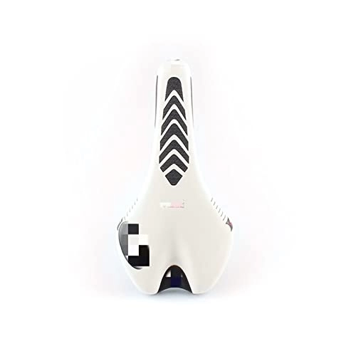 Mountain Bike Seat : HFQNDZ TJY Road Cycling Saddle Comfortable Soft Mountain Bike Racing Seat Men Ladies Comfort MTB Front Riding Cushion Bicycle Accessories (Color : White)