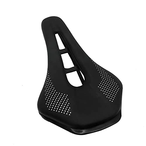 Mountain Bike Seat : HGDM Mountain Bike Seat with Central Relief Zone And Ergonomics Design Fit, Comfort Bike Saddle Breathable Bicycle Cushion for Women Men MTB / Exercise Bike / Road Bike Seats (Black)