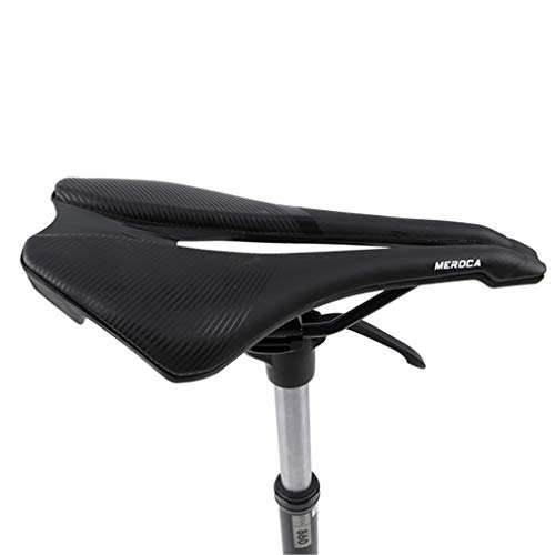 Mountain Bike Seat : HJJGRASS Bicycle Saddle Comfortable Men Women Bicycle Seat Memory Foam Padded Leather Wide Bike Saddle Cushion | Soft | Breathable | Fit Most Bikes