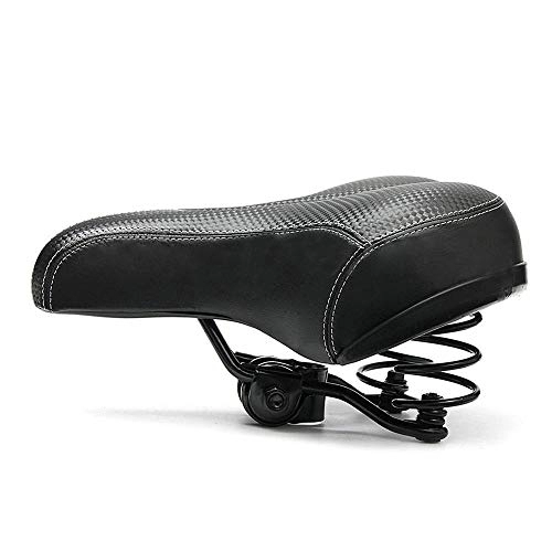 Mountain Bike Seat : HLY Trading Bicycle Seat Breathable Bicycle Saddle Seat Soft Thickened Mountain Bike Bicycle Seat Cushion Cycling Pad Cushion Cycling Parts (Color : Black)