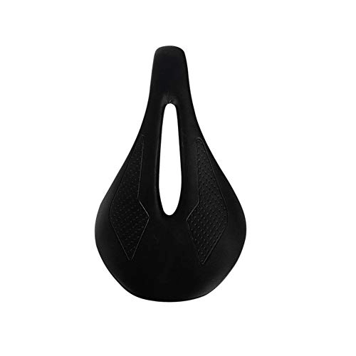 Mountain Bike Seat : HLY Trading Bicycle Seat Saddle MTB Road Bike Saddles Mountain Bike Racing Saddle PU Breathable Soft Seat Cushion Cycling Parts (Color : Black)